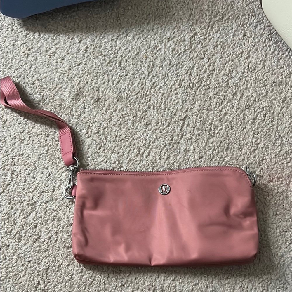 Lululemon Athletica Pink Wallet with Wrist Strap